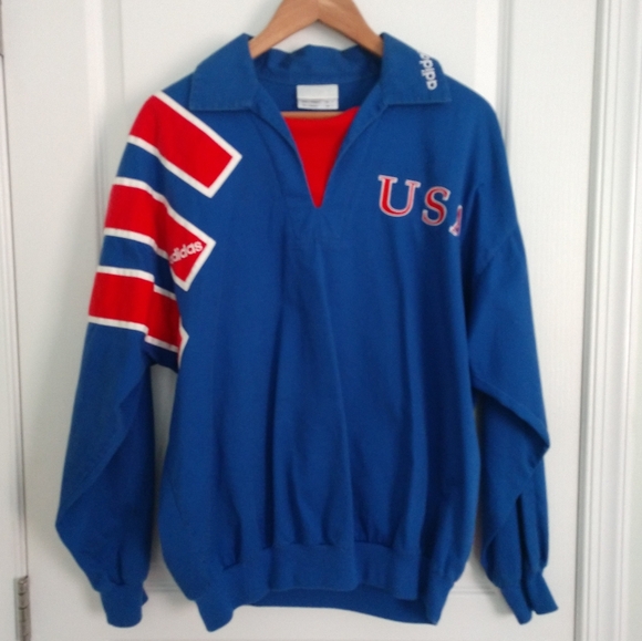 adidas Other - Adidas Jacket USA Soccer USMNT World Cup Pullover Small Vintage 90s